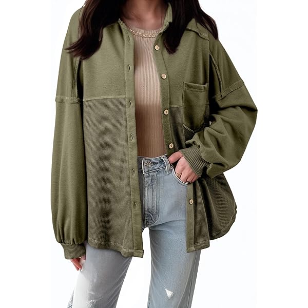 Amazon.com: ZWRXW Women's Oversized Trench Jackets Button
